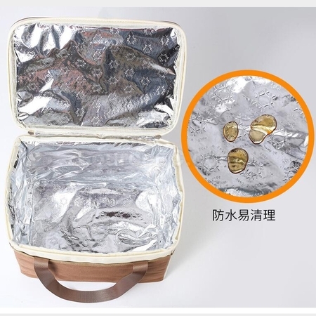 禮品訂造野餐保溫拉鍊加厚防水防油手提包紀念品