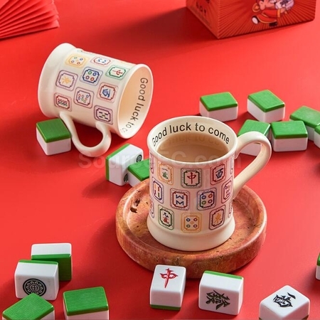 禮品訂造麻將馬克杯紀念品