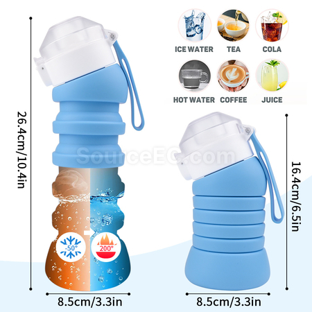 禮品訂造斜口可摺疊水樽紀念品