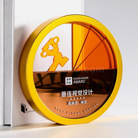 禮品訂造亞克力金屬獎座紀念品