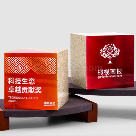 禮品訂造大理石樹脂獎座紀念品