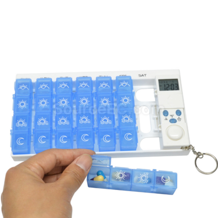 禮品訂造28格智能電子提醒藥盒紀念品