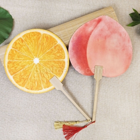 禮品訂造夏天爆款水果扇紀念品