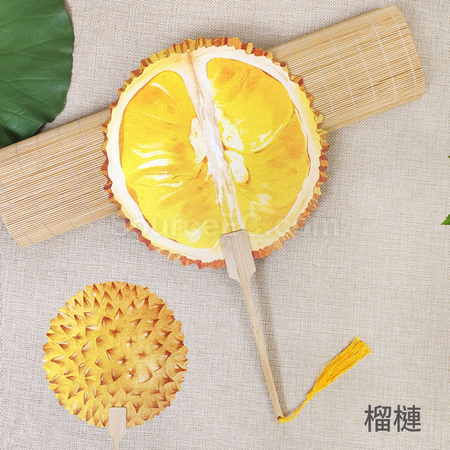 禮品訂造夏天爆款水果扇紀念品