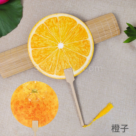 禮品訂造夏天爆款水果扇紀念品