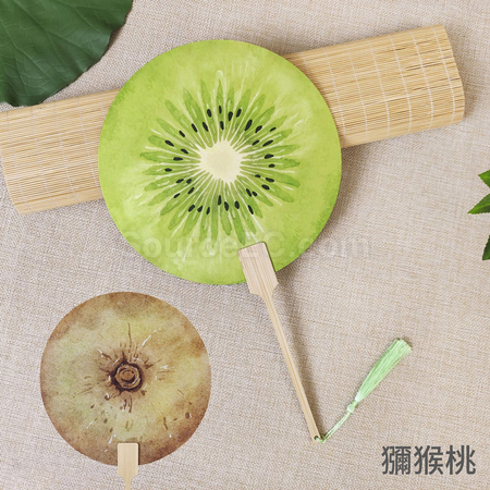 禮品訂造夏天爆款水果扇紀念品