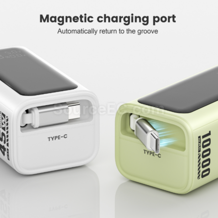 禮品訂造自帶線便攜移動電源紀念品