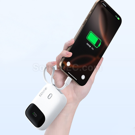 禮品訂造3C認證帶線快充移動電源紀念品