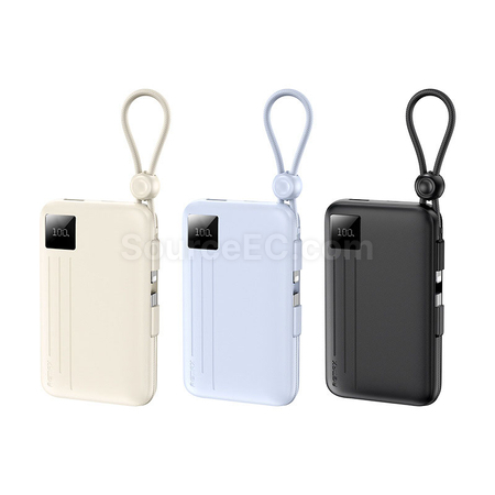 禮品訂造3C認證帶線移動電源快充紀念品