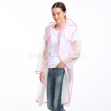 禮品訂造彩色捆條透明雨衣紀念品