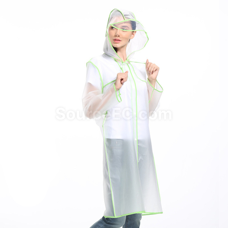 禮品訂造彩色捆條透明雨衣紀念品