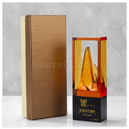 禮品訂造琉璃水晶獎座紀念品