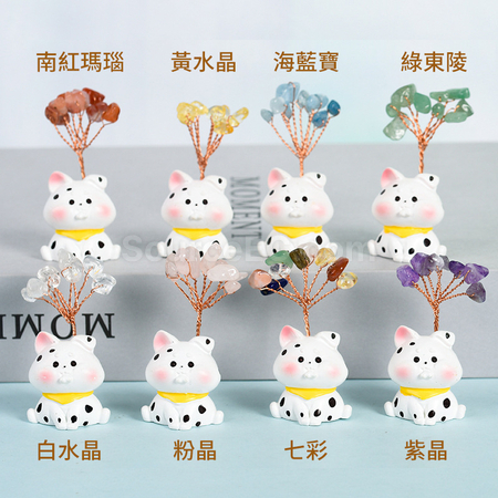 禮品訂造十二生肖底座水晶樹紀念品