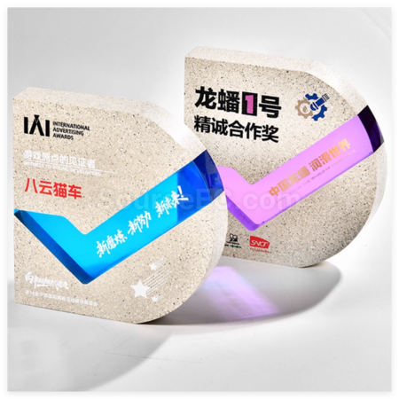 禮品訂造大理石水晶獎座紀念品