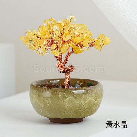 禮品訂造盆景水晶樹紀念品