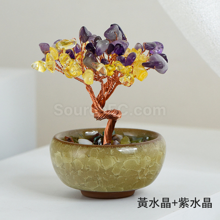 禮品訂造盆景水晶樹紀念品