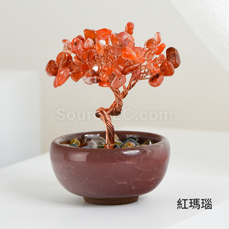 禮品訂造盆景水晶樹紀念品