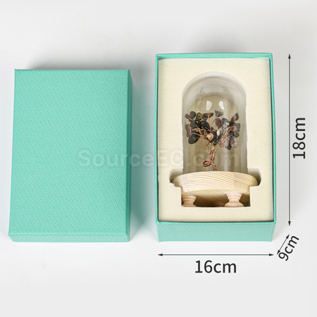 禮品訂造玻璃罩水晶樹紀念品