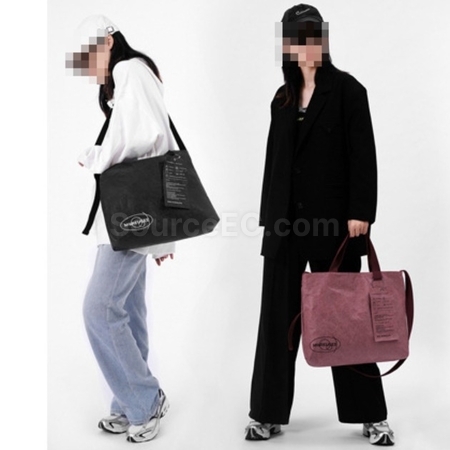 禮品訂造客製化大容量防水單肩斜挎杜邦紙環保袋紀念品
