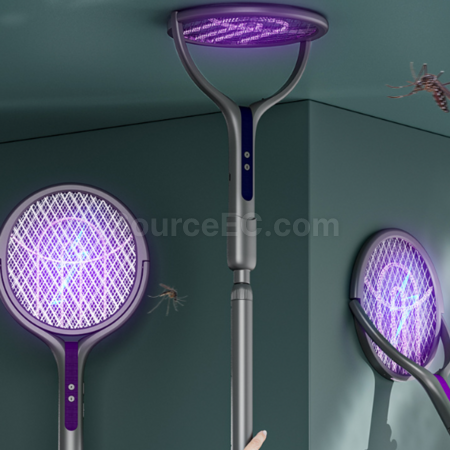 禮品訂造誘蚊可伸縮旋轉電蚊拍紀念品