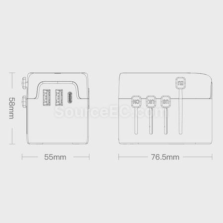 禮品訂造旅行萬用轉換插頭紀念品