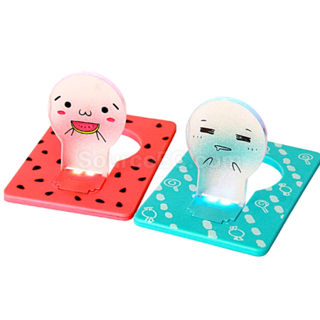 禮品訂造折疊卡片led小夜燈紀念品