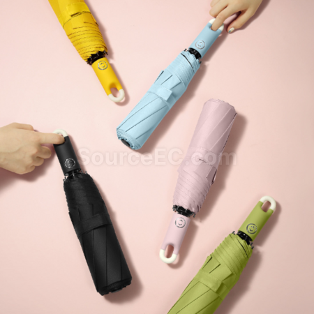 禮品訂造環扣自動三折雨傘紀念品