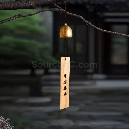 禮品訂造銅質風鈴木牌掛飾紀念品