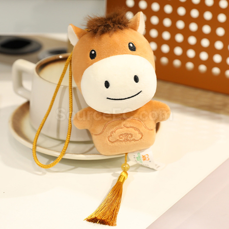 禮品訂造小馬掛件吉祥毛絨馬仔紀念品