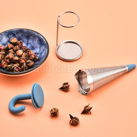 禮品訂造雨傘茶漏矽膠不鏽鋼茶隔茶葉過濾器紀念品