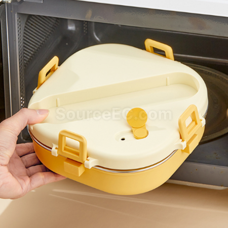 禮品訂造304方形保溫分格餐盒紀念品