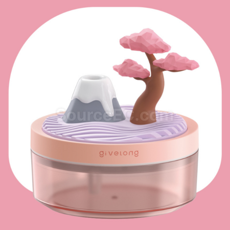 禮品訂造植物盆栽造型加濕器補水儀噴霧器紀念品