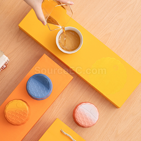 禮品訂造月餅造型茶杯組紀念品