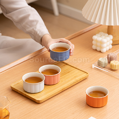 禮品訂造月餅造型茶杯組紀念品