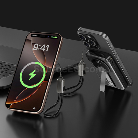禮品訂造四合一磁吸移動電源紀念品