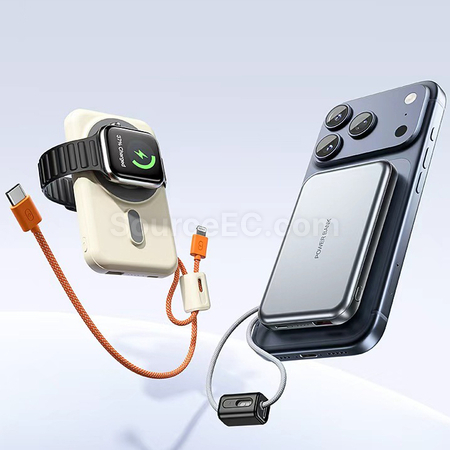 禮品訂造三合一磁吸移動電源紀念品