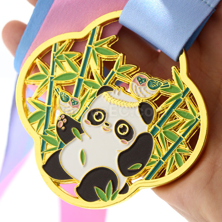 禮品訂造熊貓金屬獎牌紀念品