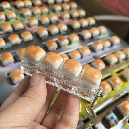 禮品訂造焦糖麵包指尖減壓按鍵紀念品