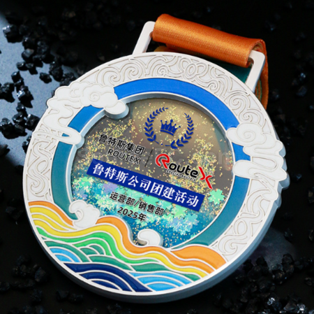禮品訂造流沙金屬獎牌紀念品