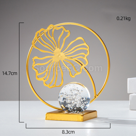 禮品訂造北歐植物鐵藝擺件紀念品
