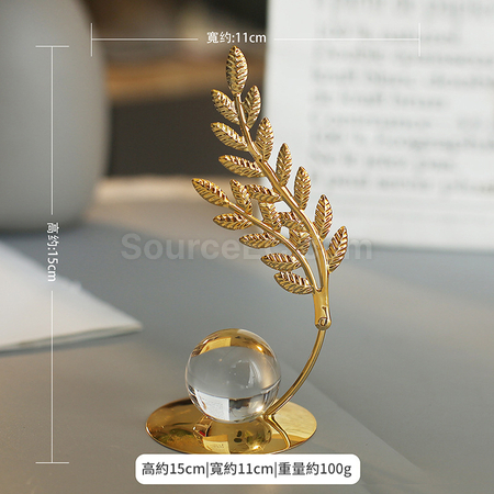 禮品訂造北歐植物鐵藝擺件紀念品