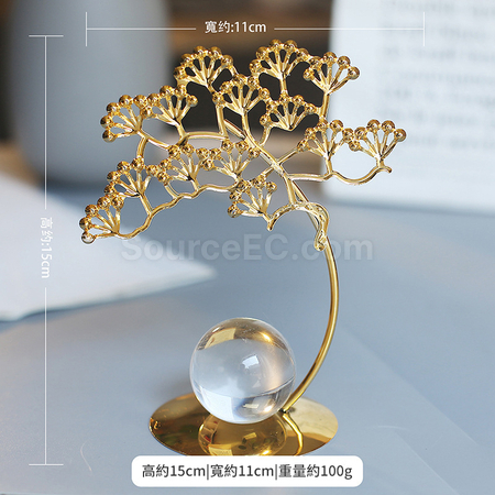 禮品訂造北歐植物鐵藝擺件紀念品