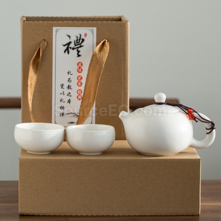 禮品訂造便攜旅行陶瓷茶具套裝紀念品
