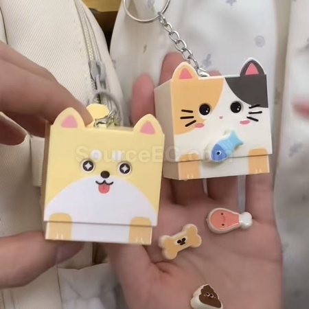 禮品訂造磁吸發聲變臉減壓鑰匙扣玩具掛件紀念品