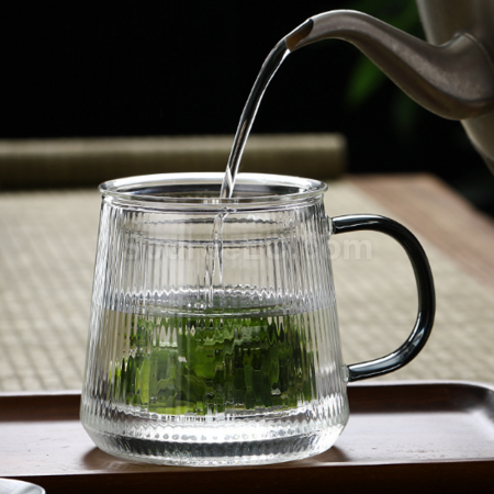 禮品訂造玻璃茶水分離泡茶杯紀念品