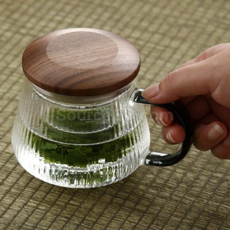 禮品訂造玻璃茶水分離泡茶杯紀念品