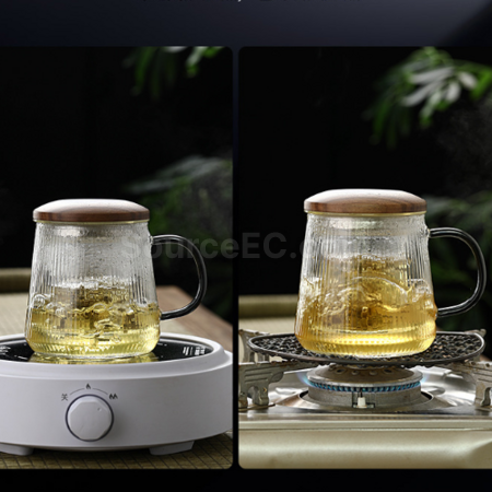 禮品訂造玻璃茶水分離泡茶杯紀念品