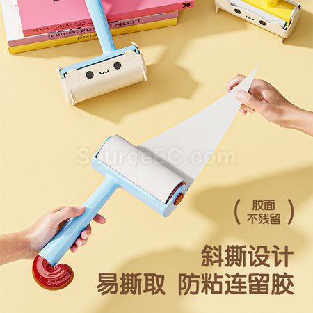 禮品訂造貓咪粘毛器滾筒可撕式滾刷紀念品