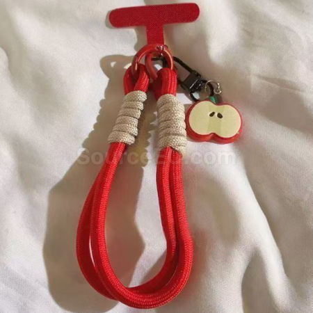 禮品訂造蘋果吊墜手機掛繩紀念品