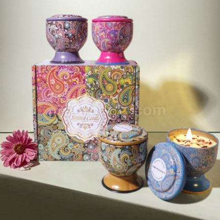 禮品訂造高腳杯乾花香薰蠟燭（可做禮盒）紀念品